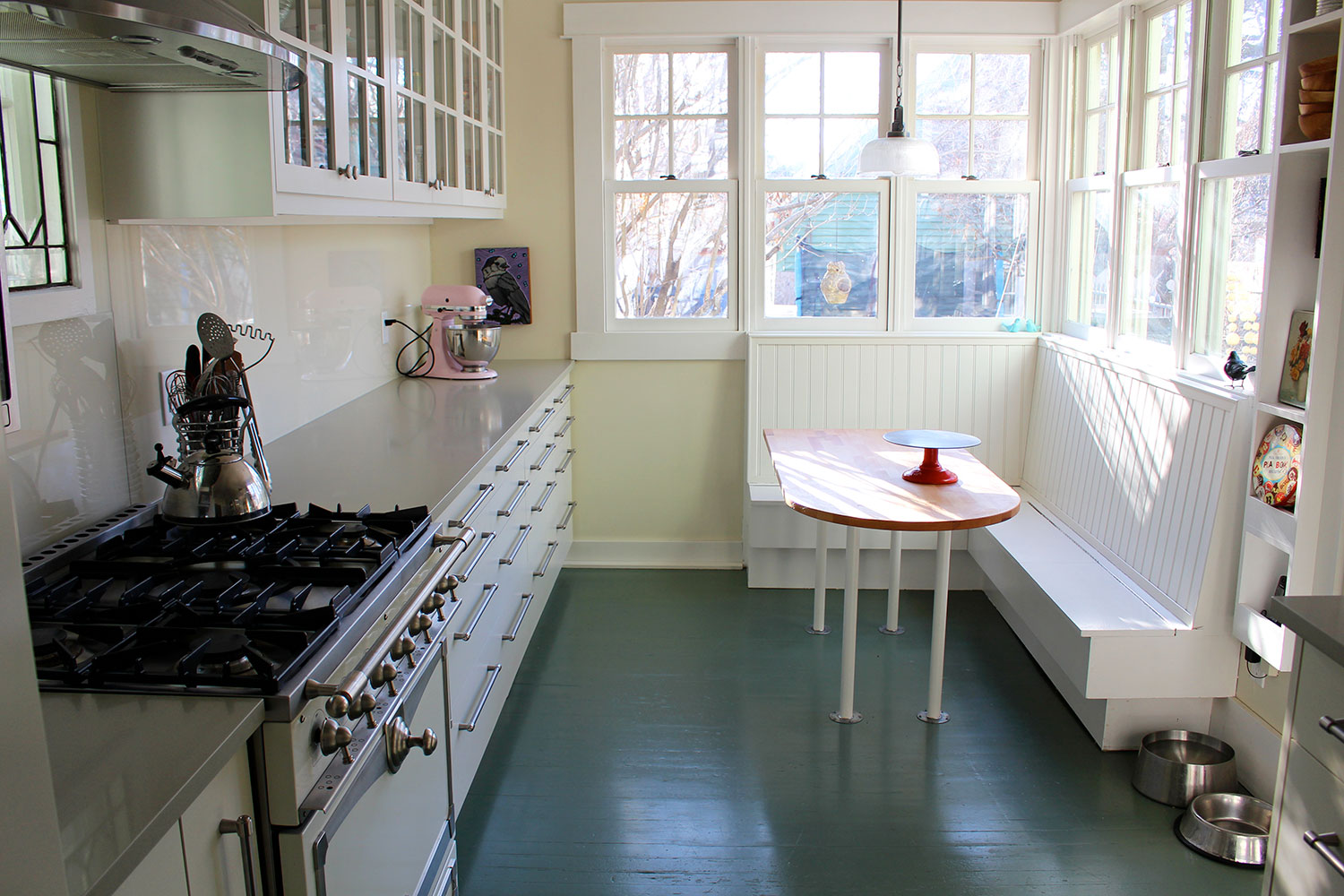 The kitchen, post-renovation. Courtesy Julie Van Rosendaal