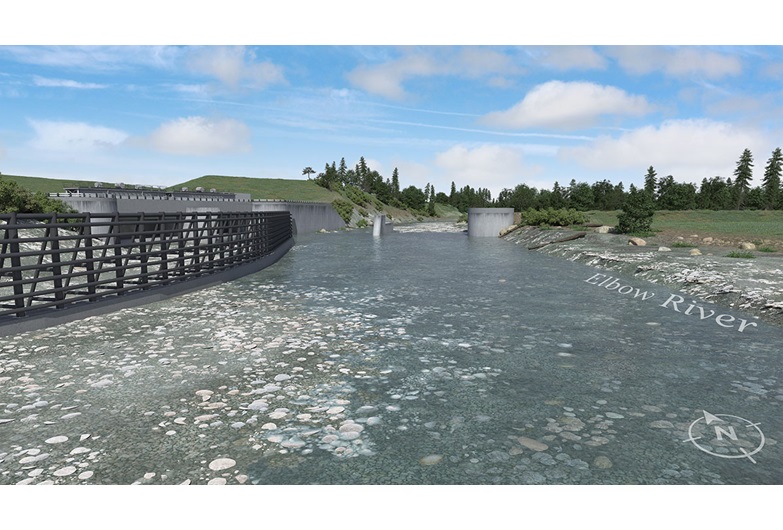 The $432-million Springbank Off-Stream Reservoir will be located 15 kilometres west of Calgary along the Elbow River. 
Courtesy of the Government of Alberta