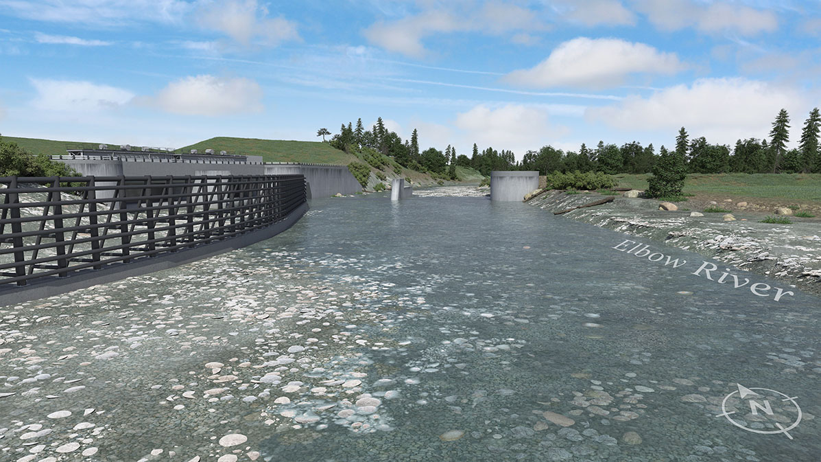 The $432-million Springbank Off-Stream Reservoir will be located 15 kilometres west of Calgary along the Elbow River. 
Courtesy of the Government of Alberta