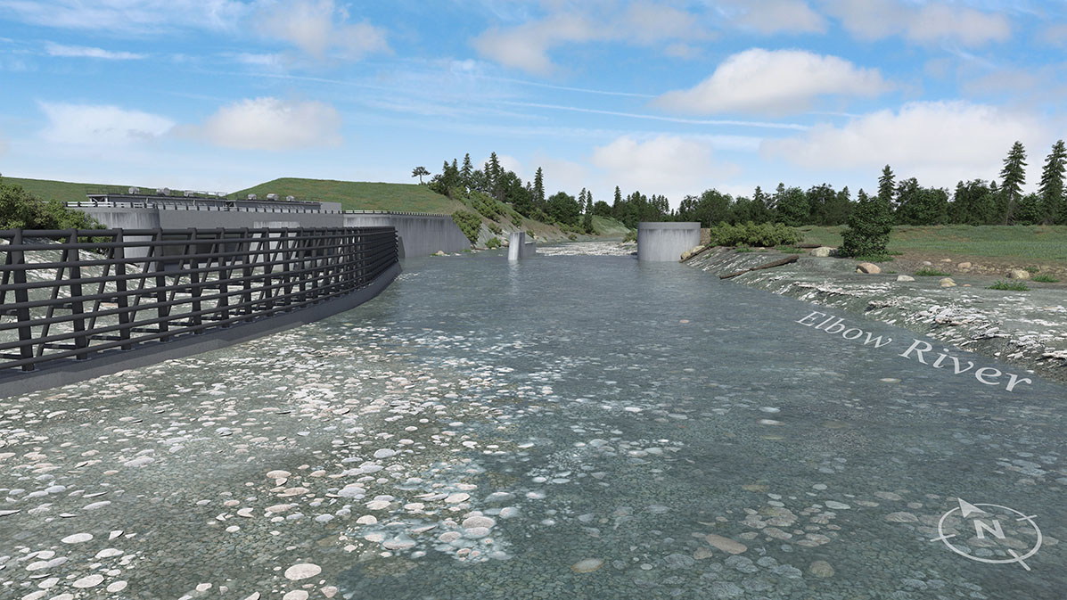 The $432-million Springbank Off-Stream Reservoir will be located 15 kilometres west of Calgary along the Elbow River.
Courtesy of the Government of Alberta