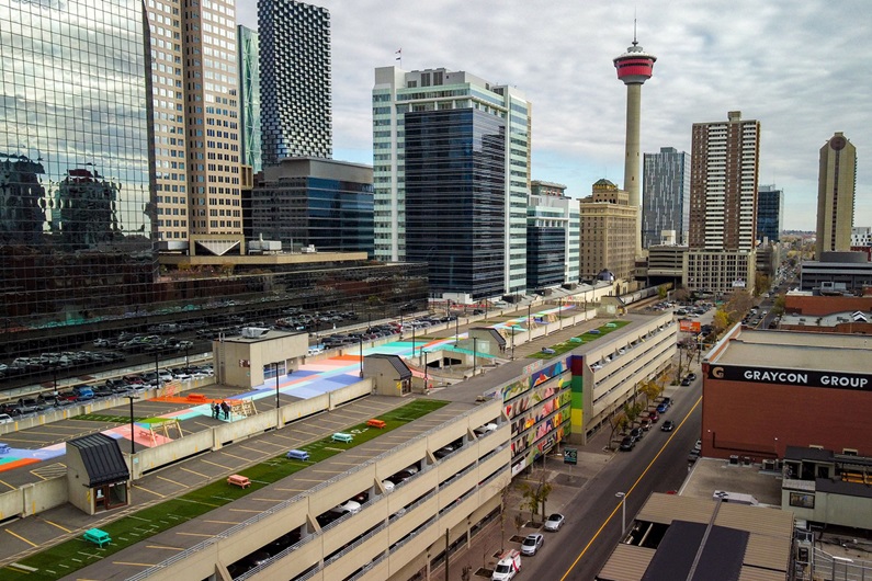 High Park is located on the roof of a Beltline parkade.
Courtesy of the Beltline Neighbourhoods Association