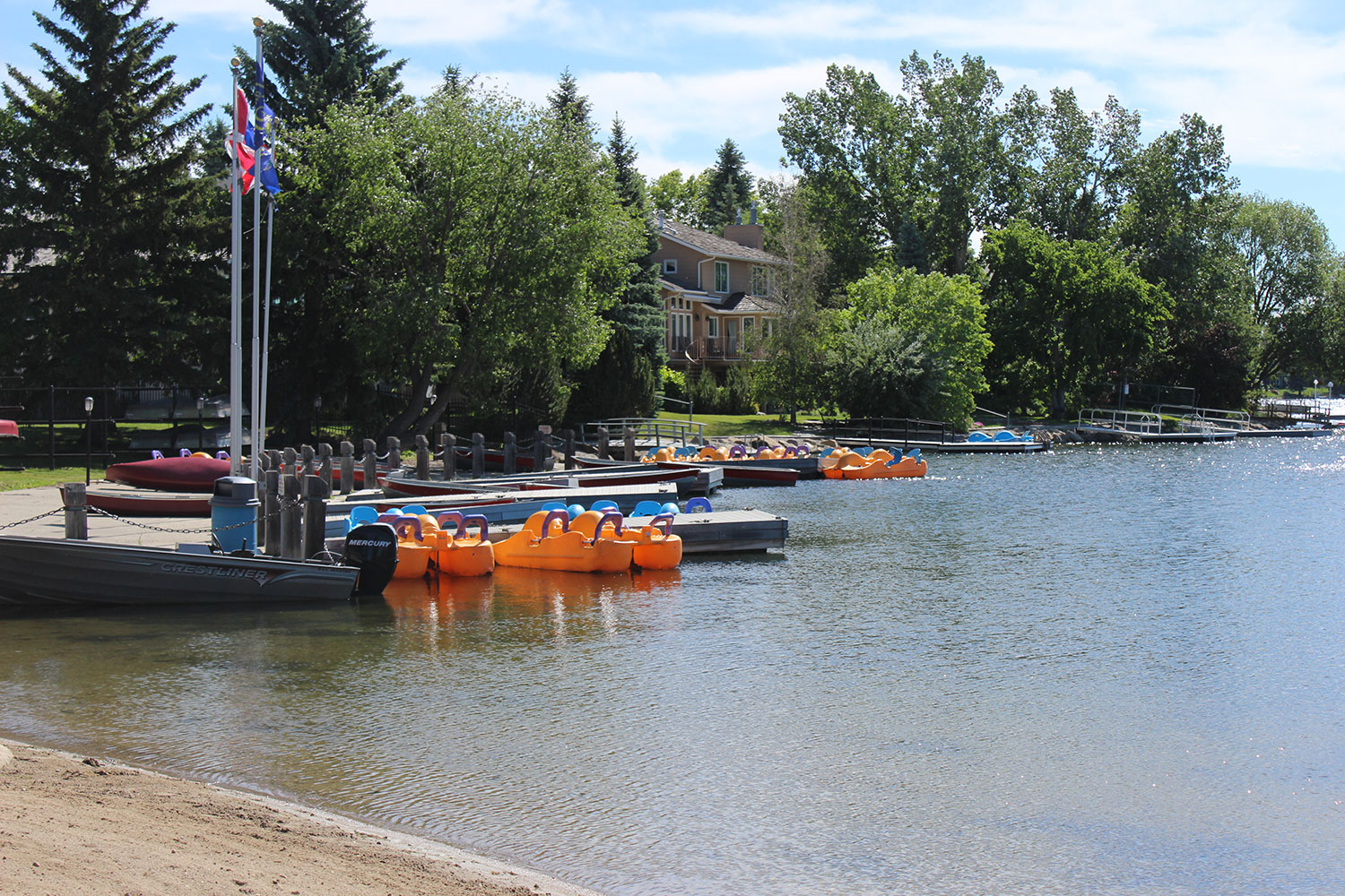 The crystal clear waters of Travers Reservoir are perfect for swimming and water sports.
Courtesy Optimum Realty Group