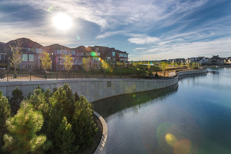Mahogany is home to Calgary’s largest freshwater lake and has more beach area than any other community in the city.
Courtesy Hopewell Residential